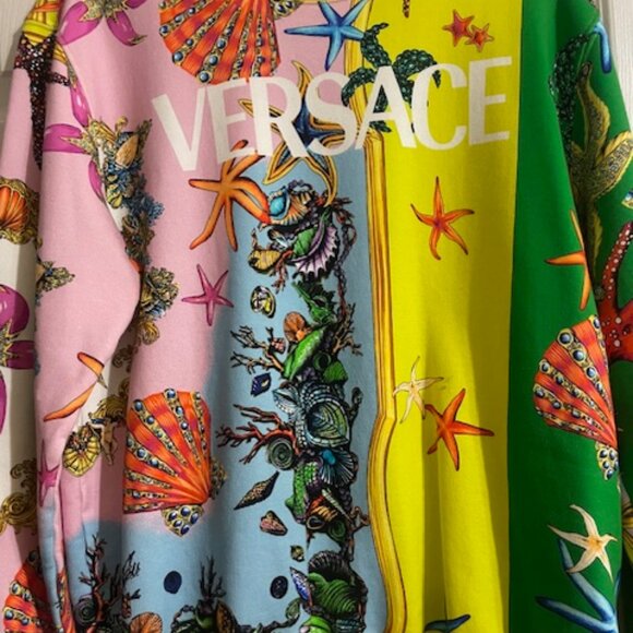 Men Versace Sweatshirt Size Large, Multi Color - Picture 3 of 6